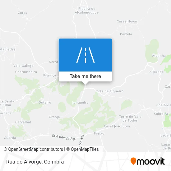 Rua do Alvorge map