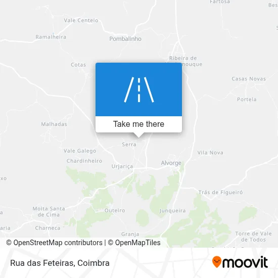 Rua das Feteiras map