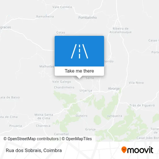 Rua dos Sobrais map