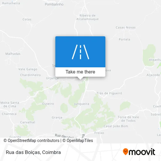 Rua das Boiças map