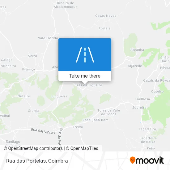 Rua das Portelas map