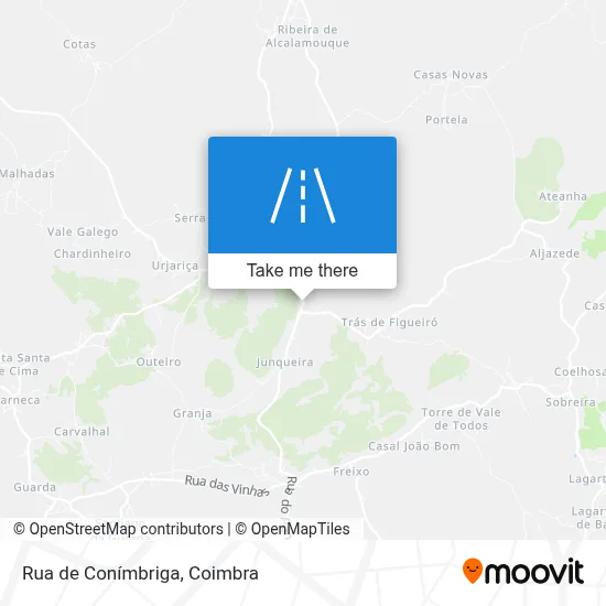 Rua de Conímbriga map