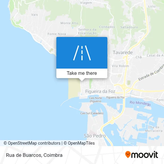 Rua de Buarcos map