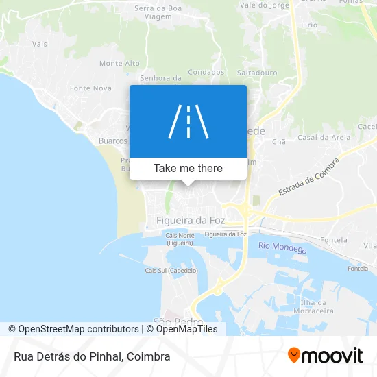 Rua Detrás do Pinhal map