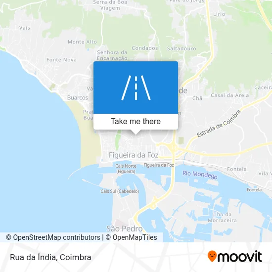 Rua da Índia map