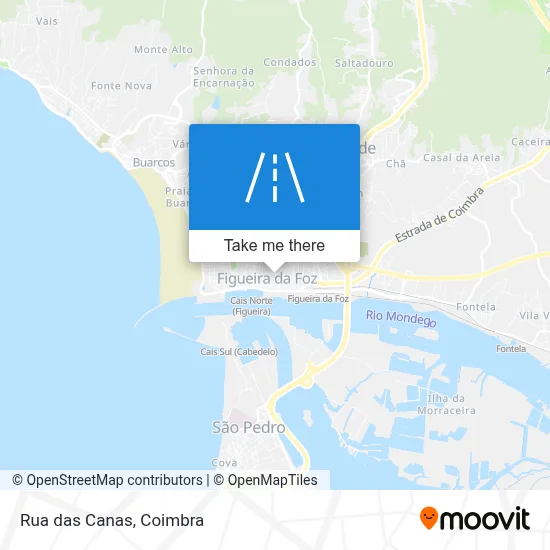 Rua das Canas map