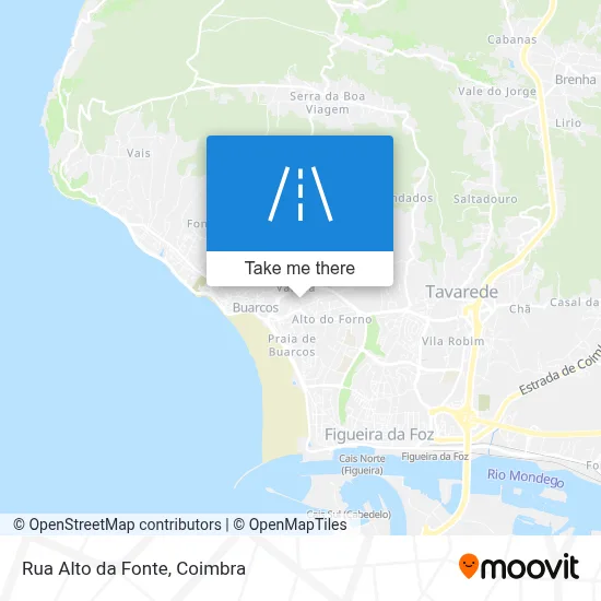 Rua Alto da Fonte map