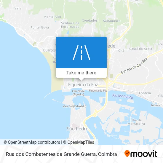 Rua dos Combatentes da Grande Guerra map