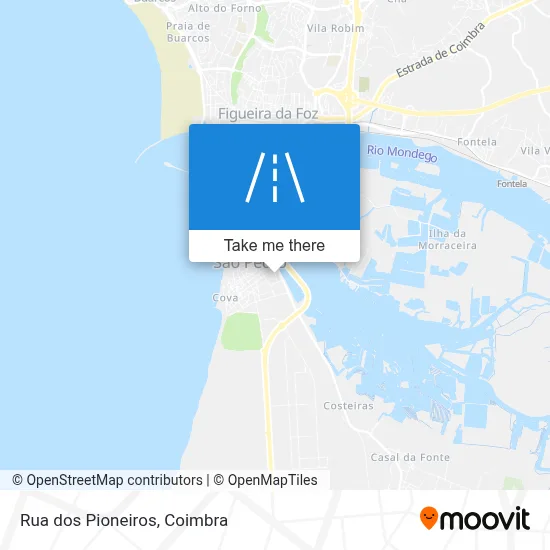 Rua dos Pioneiros map