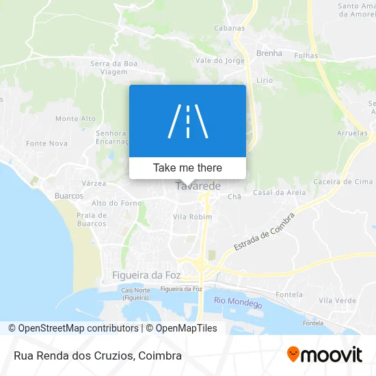 Rua Renda dos Cruzios map