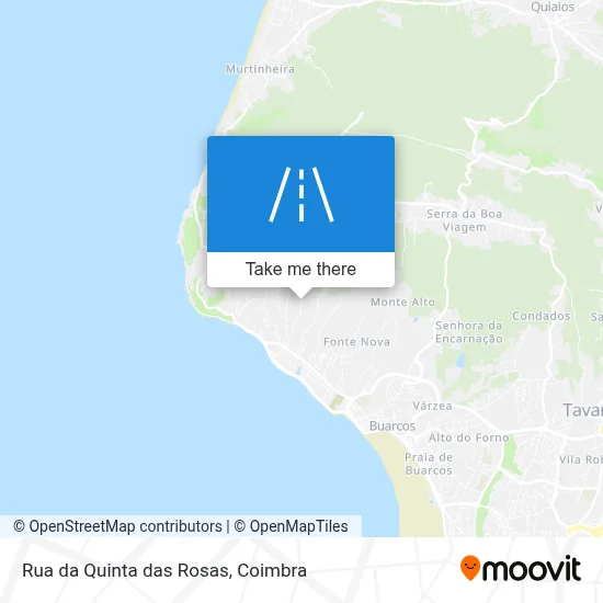Rua da Quinta das Rosas map