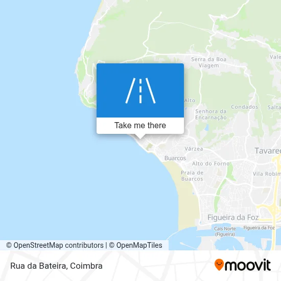Rua da Bateira map
