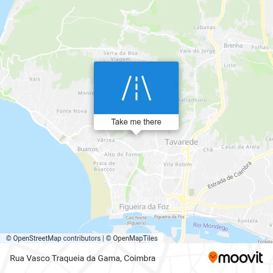 Rua Vasco Traqueia da Gama map