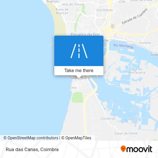 Rua das Canas map