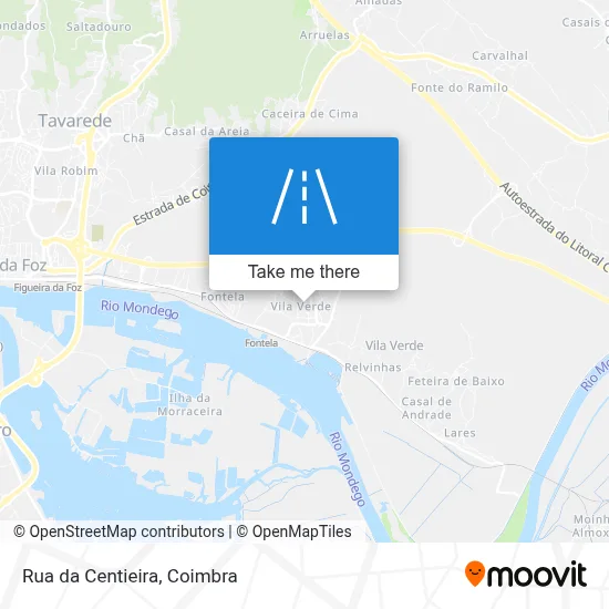 Rua da Centieira map