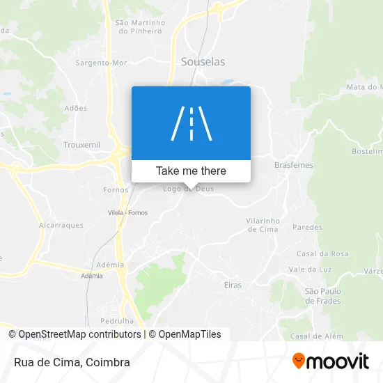 Rua de Cima map