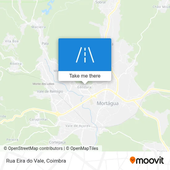 Rua Eira do Vale map