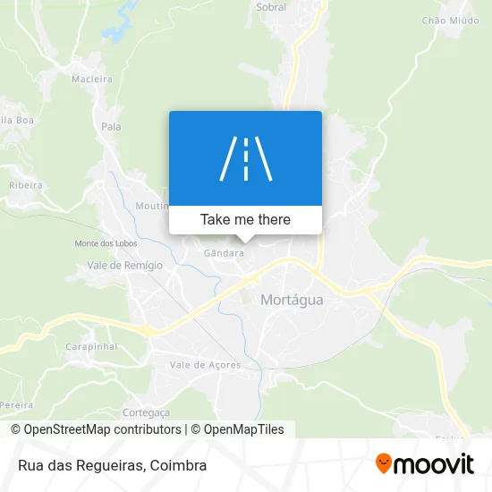 Rua das Regueiras map