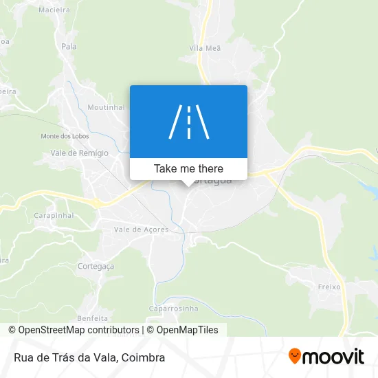 Rua de Trás da Vala map