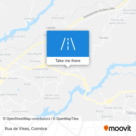 Rua de Viseu map