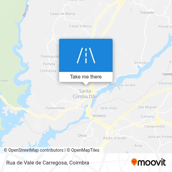 Rua de Vale de Carregosa map