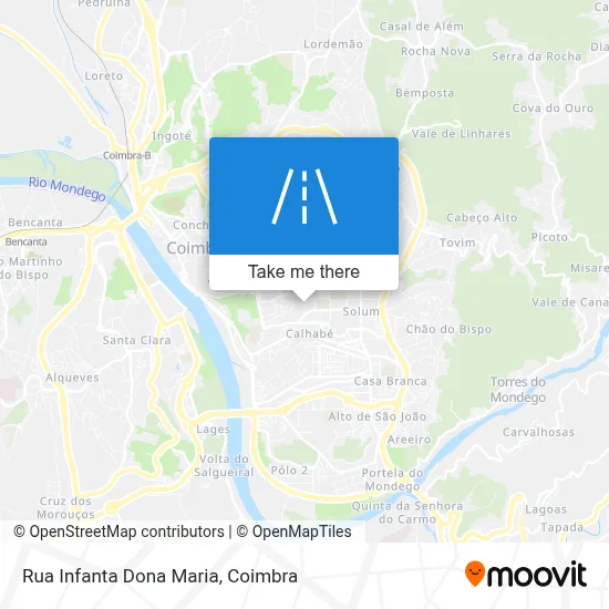 Rua Infanta Dona Maria map