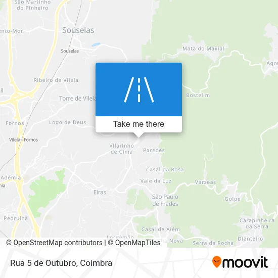 Rua 5 de Outubro map