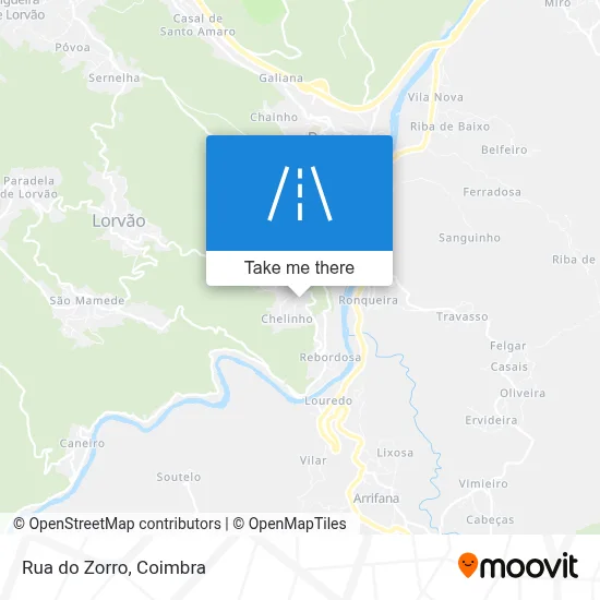 Rua do Zorro map
