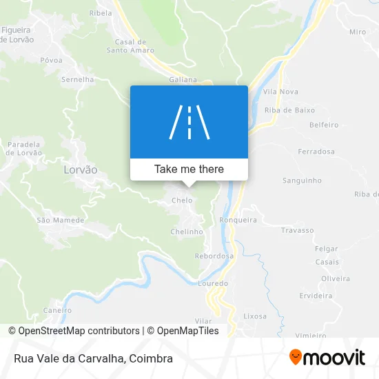 Rua Vale da Carvalha map