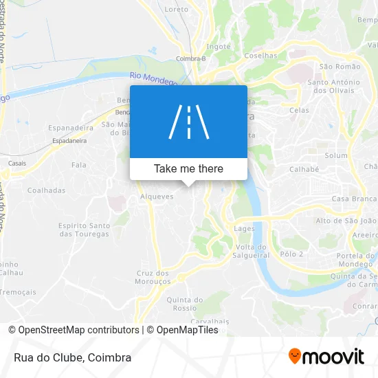 Rua do Clube map