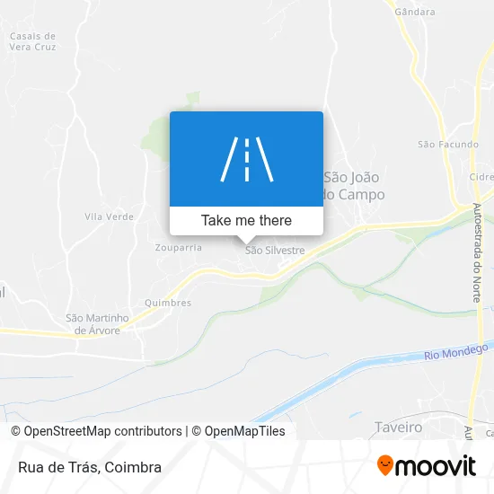 Rua de Trás map