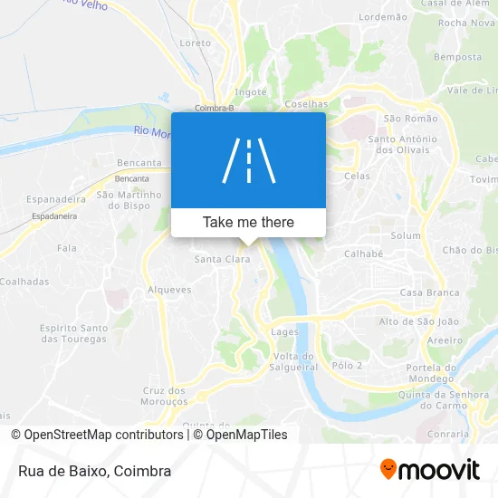 Rua de Baixo map