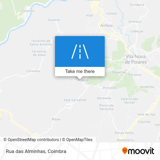 Rua das Alminhas map