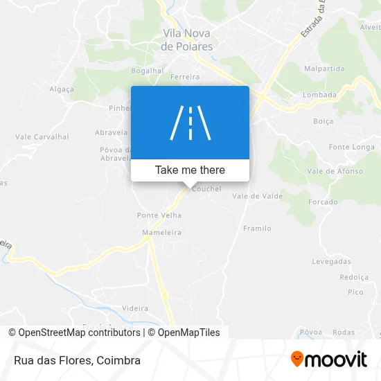 Rua das Flores map
