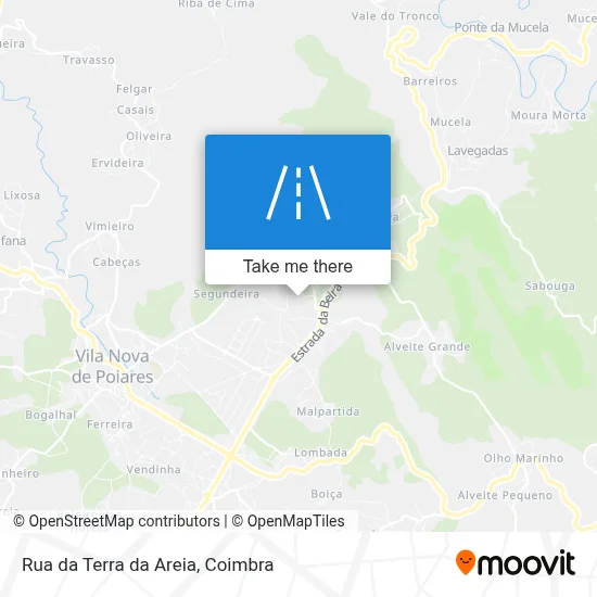 Rua da Terra da Areia map