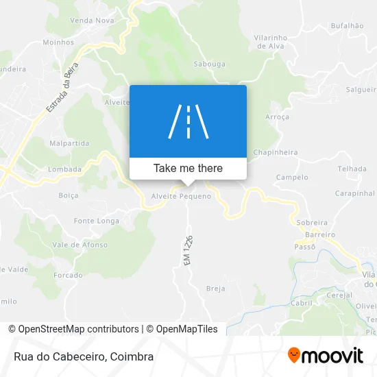 Rua do Cabeceiro map