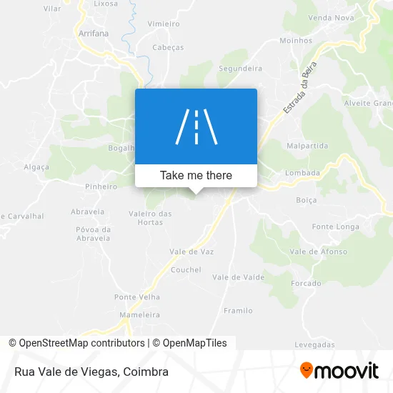 Rua Vale de Viegas map