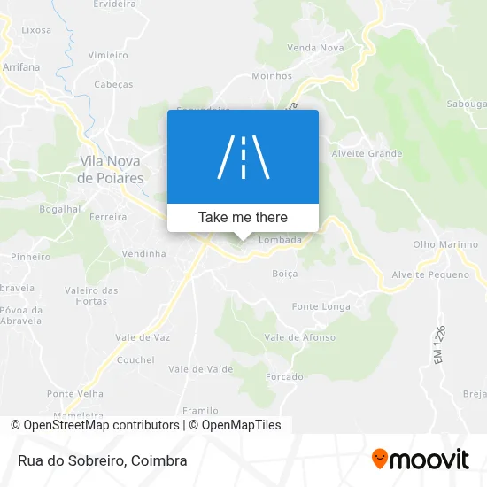 Rua do Sobreiro map