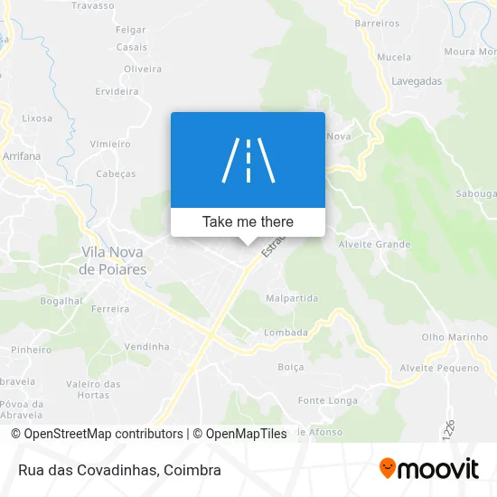 Rua das Covadinhas map