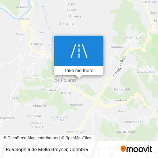 Rua Sophia de Mello Breyner map