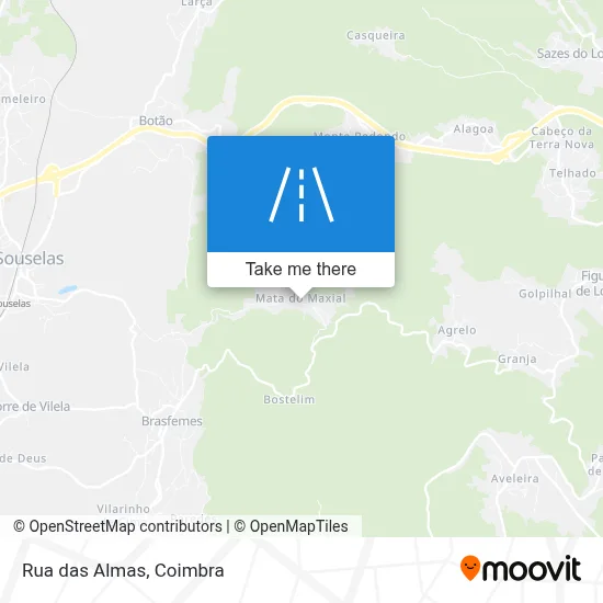 Rua das Almas map