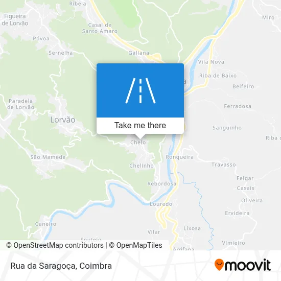 Rua da Saragoça map
