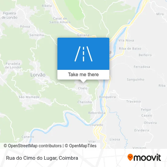 Rua do Cimo do Lugar map