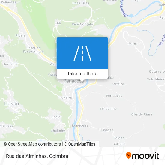 Rua das Alminhas map