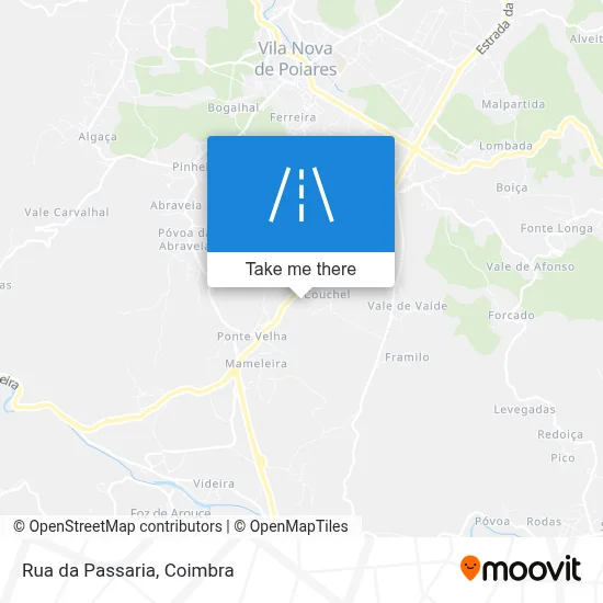 Rua da Passaria map