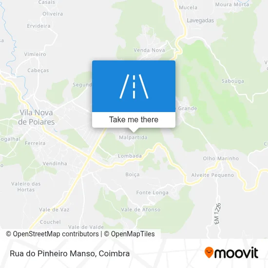 Rua do Pinheiro Manso map