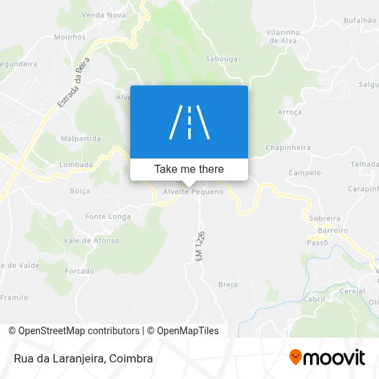 Rua da Laranjeira map