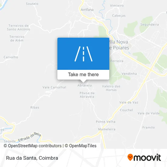 Rua da Santa map