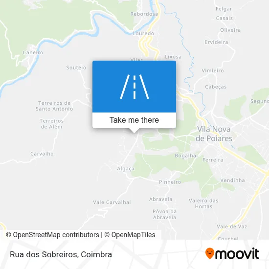 Rua dos Sobreiros map