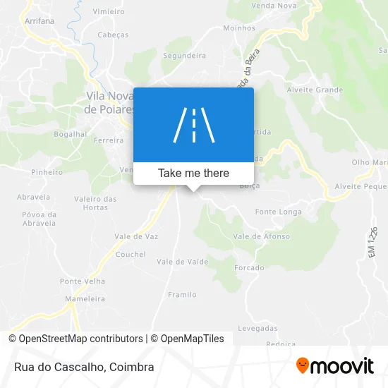 Rua do Cascalho map